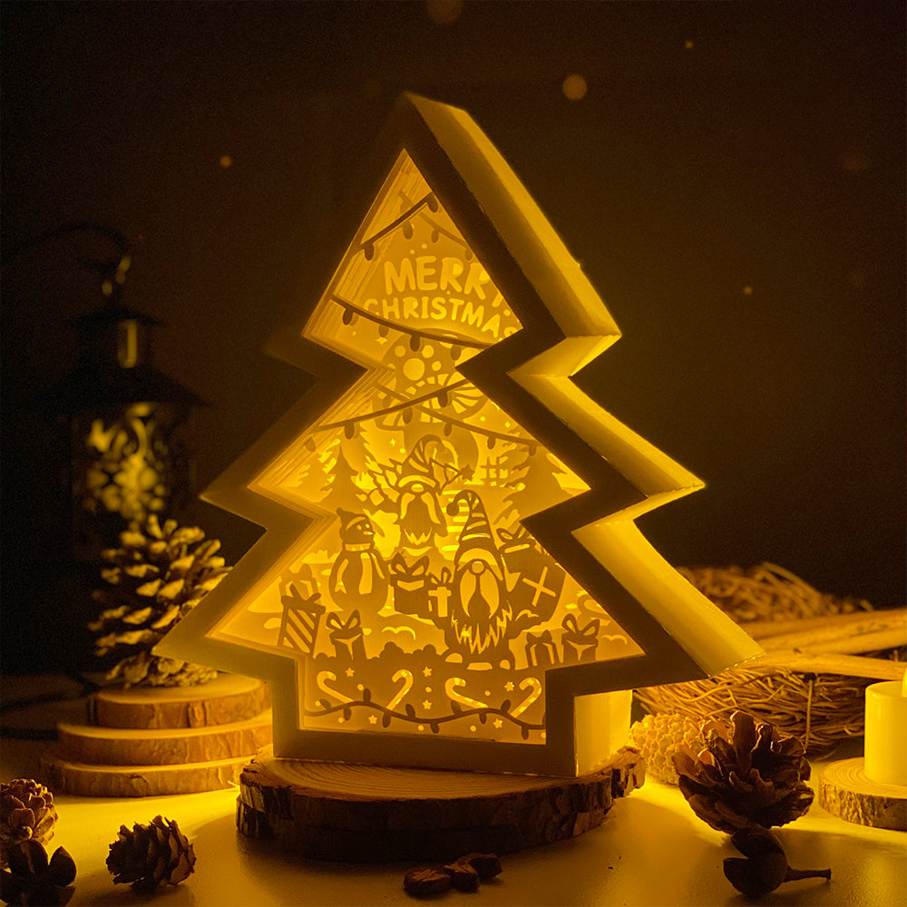 Christmas Gnome 2 – 3D Box SVG File for Cricut & Silhouette
