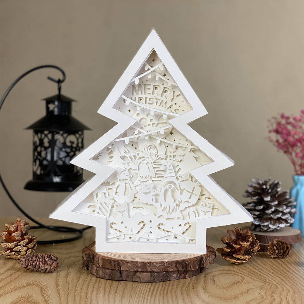 Christmas Gnome 2 – 3D Box SVG File for Cricut & Silhouette