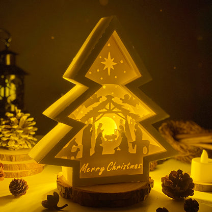 Christmas Nativity 1 – 3D Box SVG File for Cricut & Silhouette