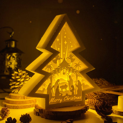 Christmas Nativity 2 – 3D Box SVG File for Cricut & Silhouette
