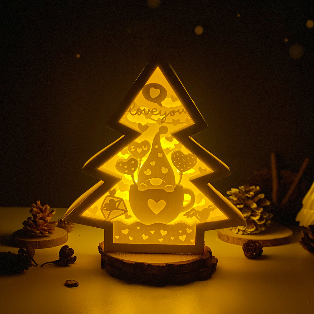 Gnome Love – 3D Box SVG File for Cricut & Silhouette