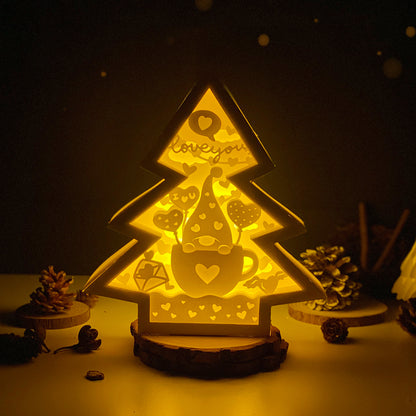 Gnome Love – 3D Box SVG File for Cricut & Silhouette