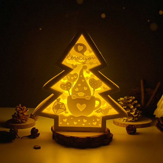 Gnome Love – 3D Box SVG File for Cricut & Silhouette