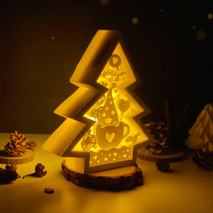 Gnome Love – 3D Box SVG File for Cricut & Silhouette