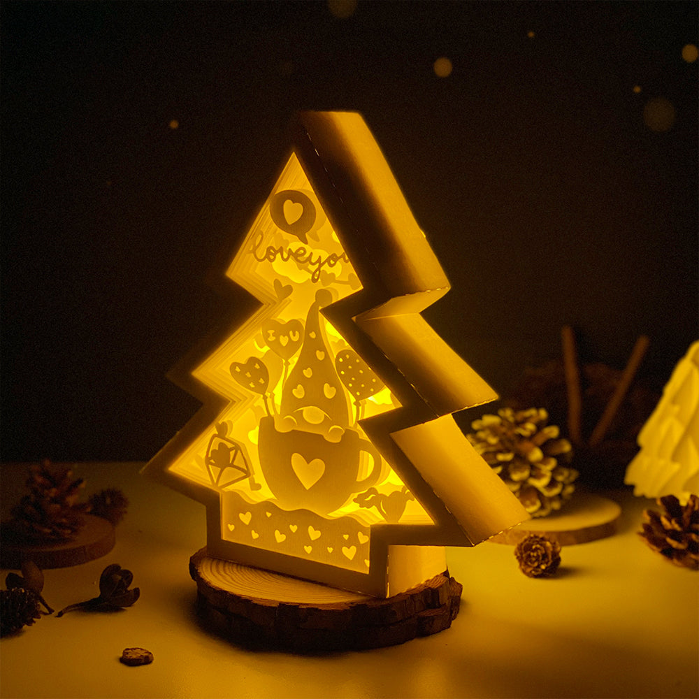 Gnome Love – 3D Box SVG File for Cricut & Silhouette