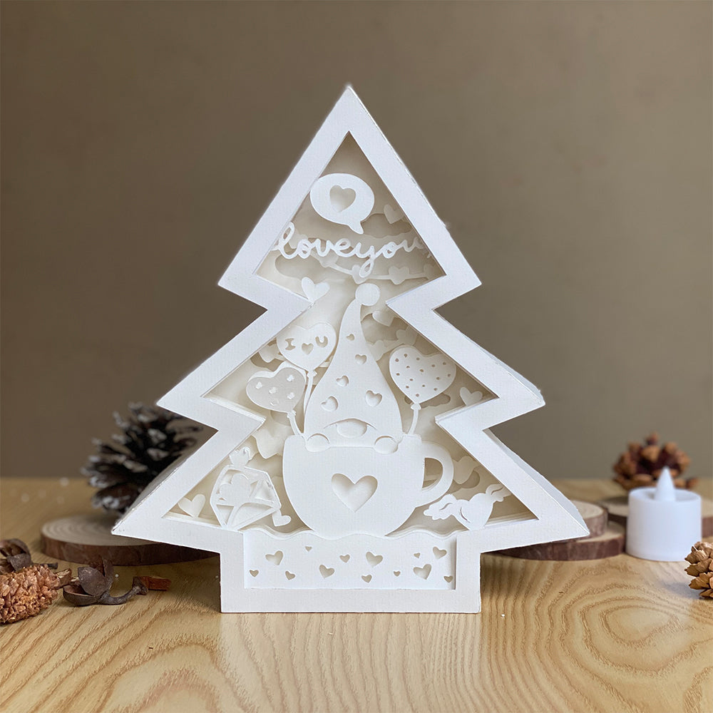 Gnome Love – 3D Box SVG File for Cricut & Silhouette