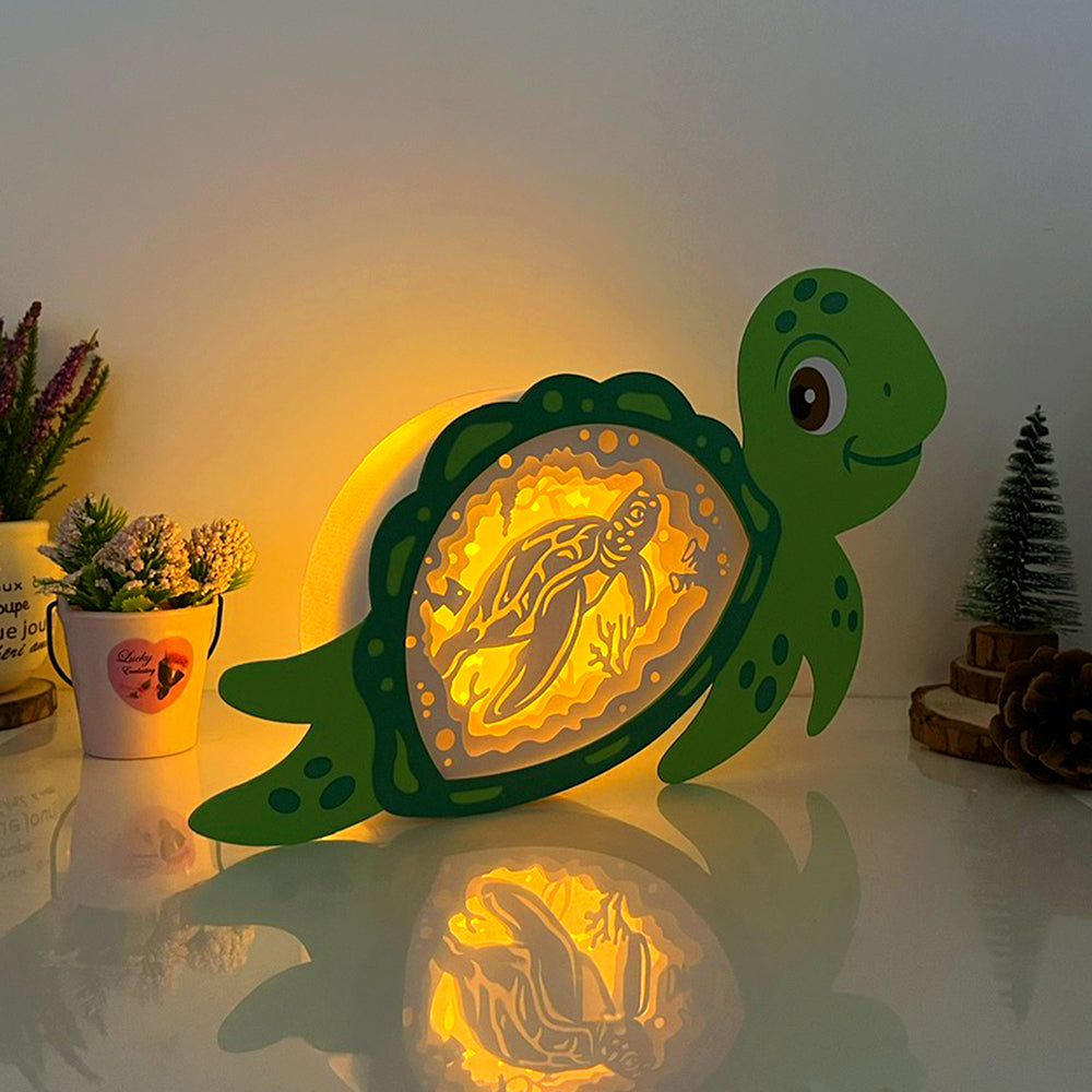Turtle 2 – 3D Box SVG File for Cricut & Silhouette