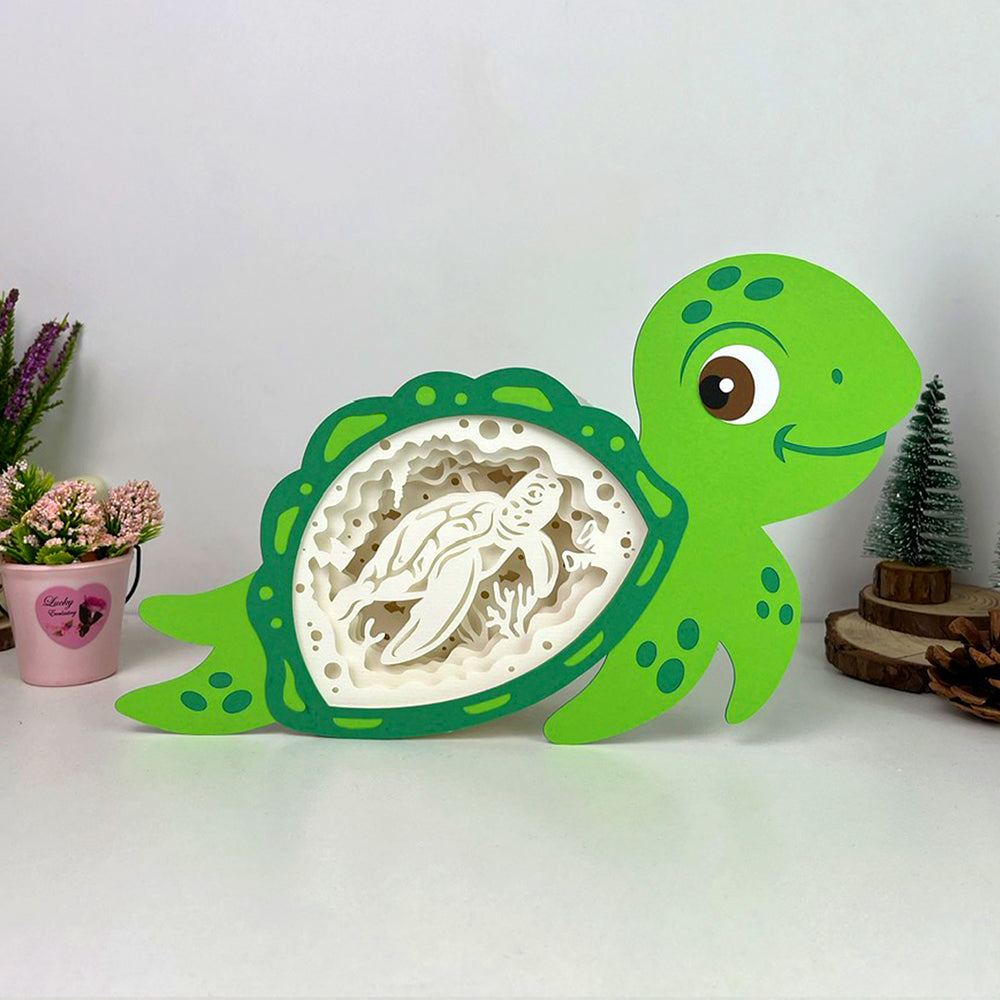 Turtle 2 – 3D Box SVG File for Cricut & Silhouette