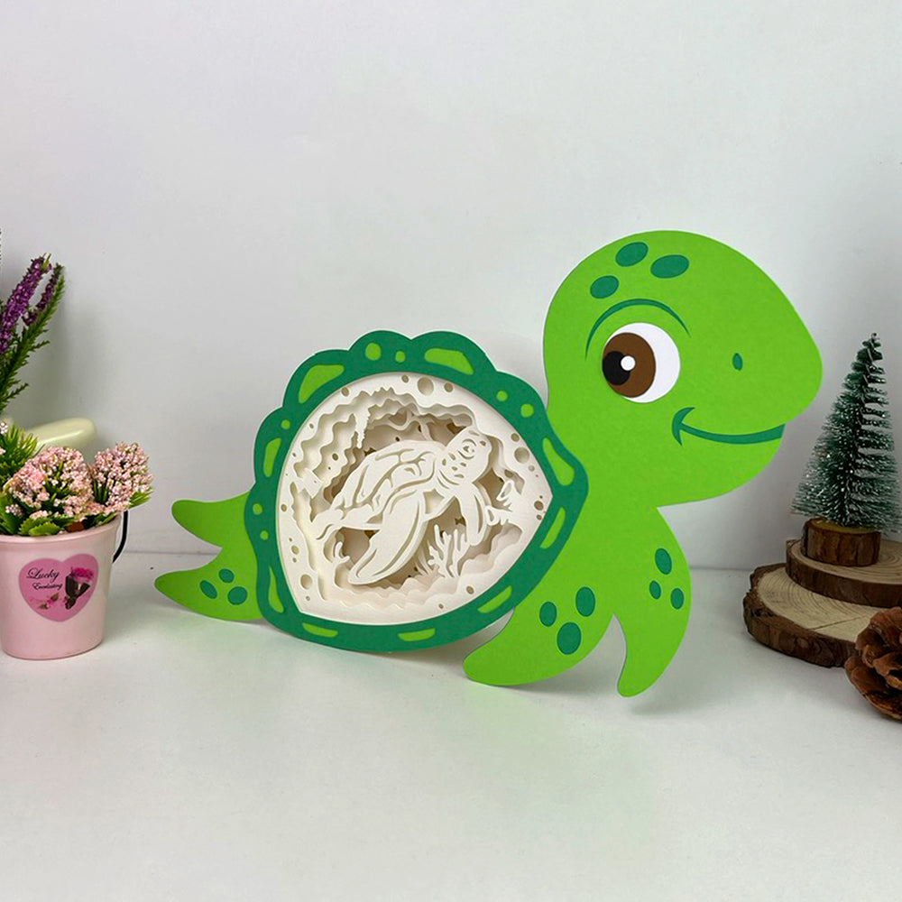 Turtle 2 – 3D Box SVG File for Cricut & Silhouette