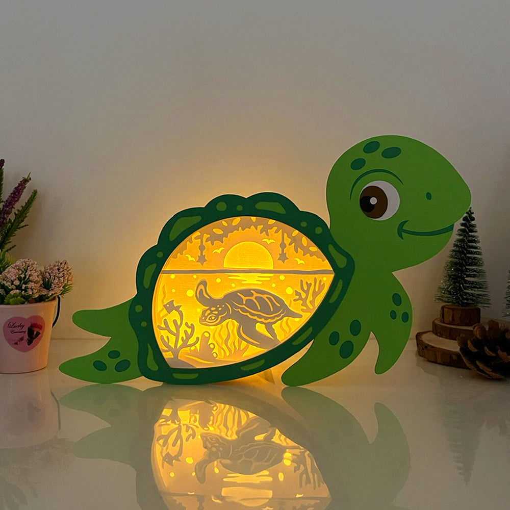 Turtle 3 – 3D Box SVG File for Cricut & Silhouette