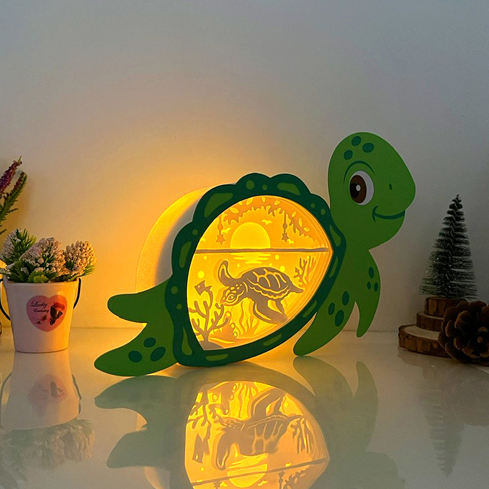 Turtle 3 – 3D Box SVG File for Cricut & Silhouette