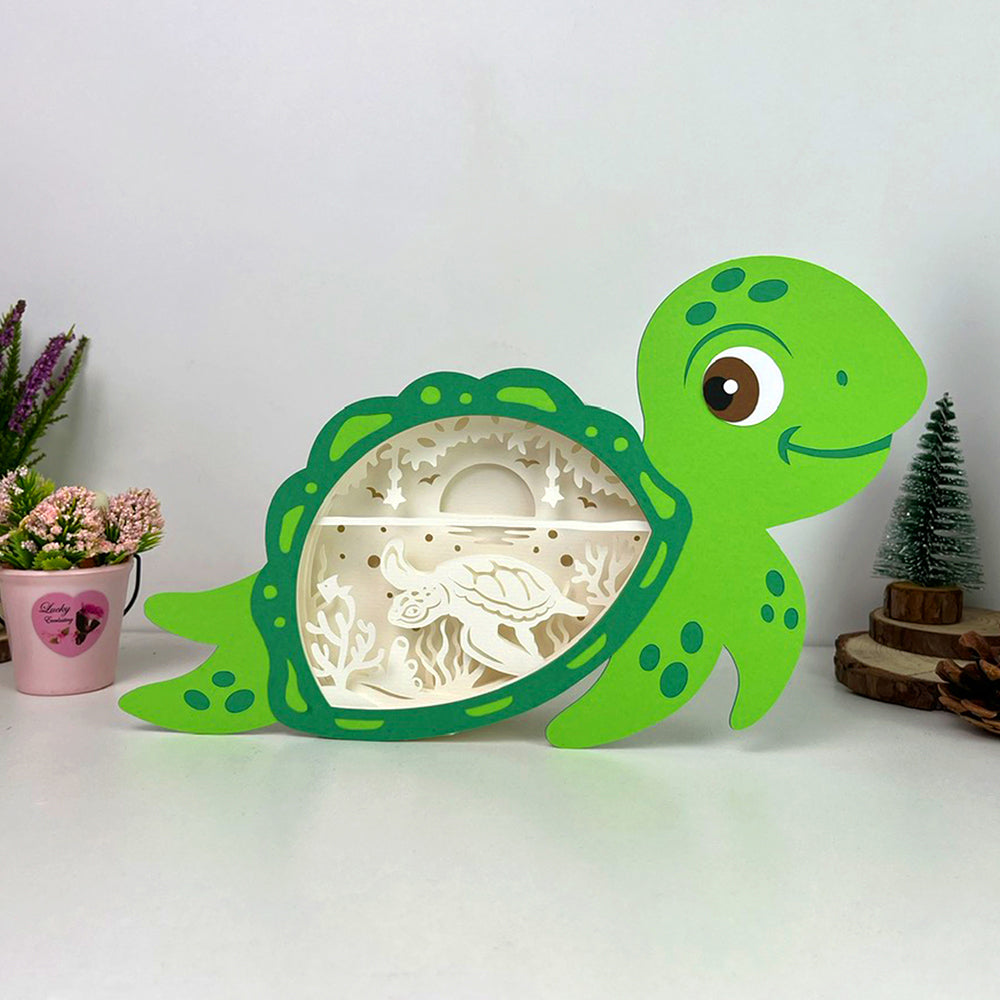 Turtle 3 – 3D Box SVG File for Cricut & Silhouette