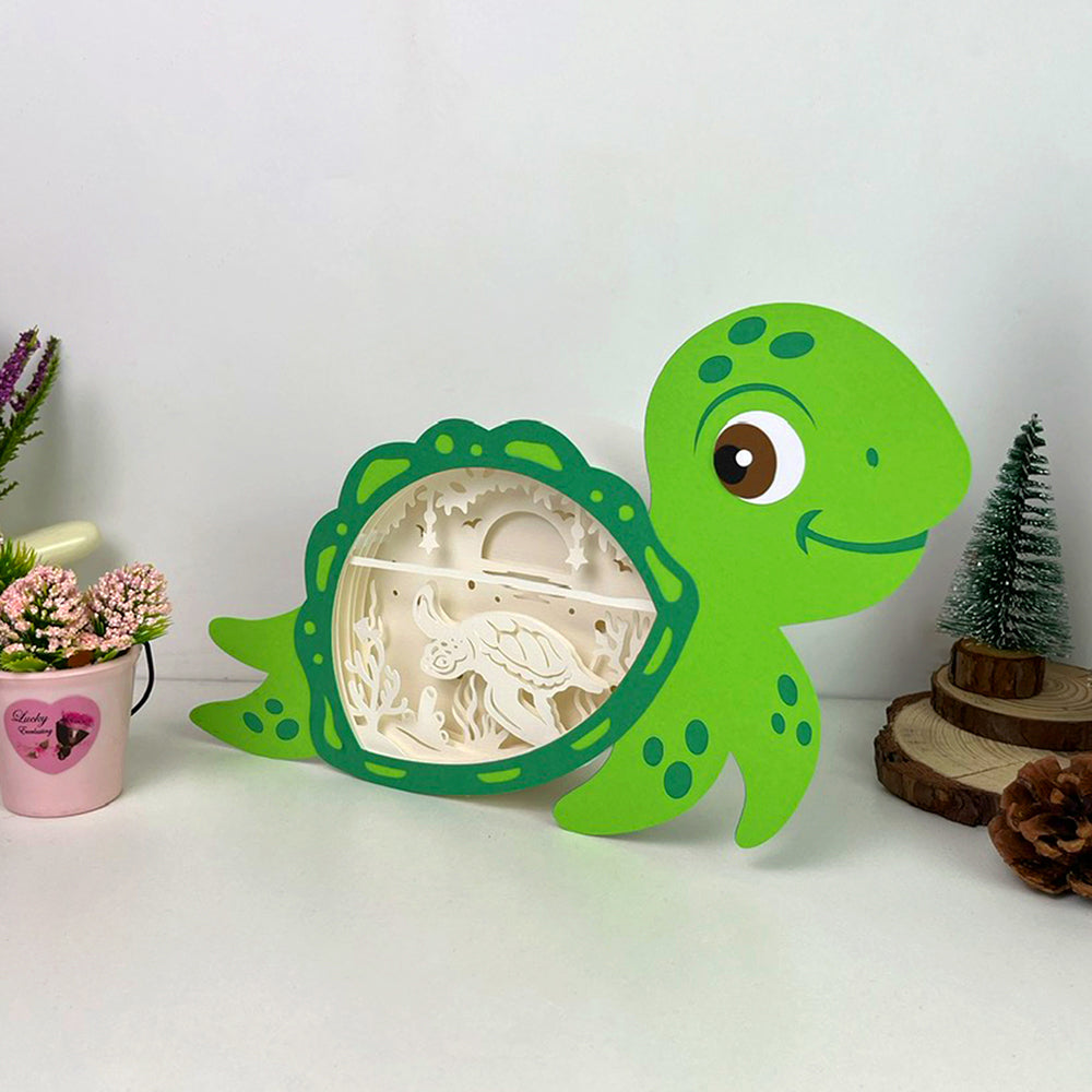 Turtle 3 – 3D Box SVG File for Cricut & Silhouette