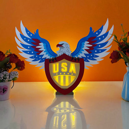 4th Of July – 3D USA Eagle Box File - Cricut File - VEKTOR KRAFT