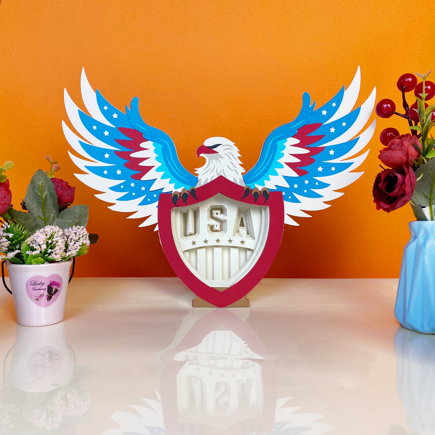 4th Of July – 3D USA Eagle Box File - Cricut File - VEKTOR KRAFT