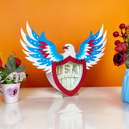 4th Of July – 3D USA Eagle Box File - Cricut File - VEKTOR KRAFT