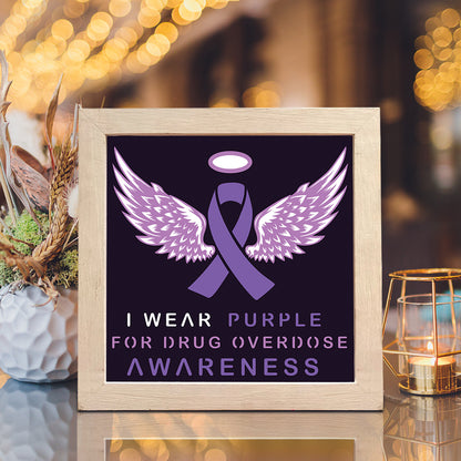 Overdose Awareness – 3D Paper Cut Shadow Box File - Cricut File - (8x8 inches) - VEKTOR KRAFT