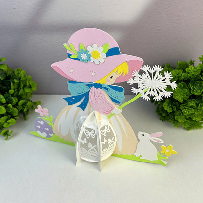 Easter Girls – 3D Lantern SVG File for Cricut & Silhouette
