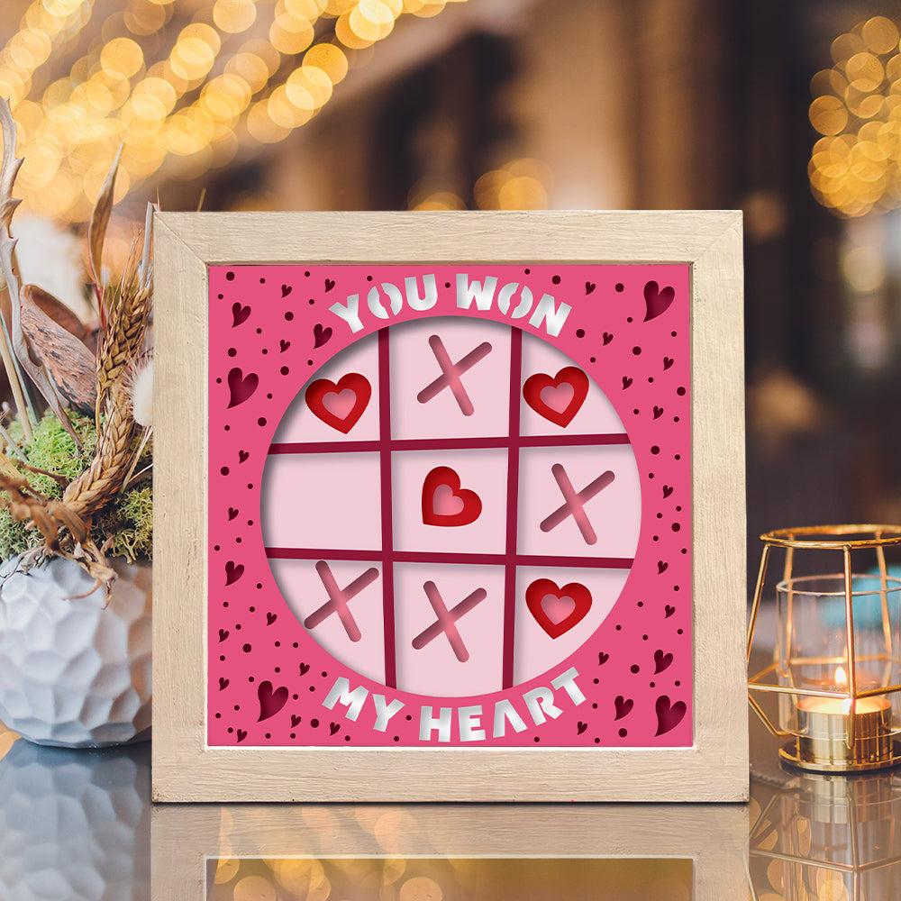 Valentine – 3D Shadow Box SVG File for Cricut & Silhouette