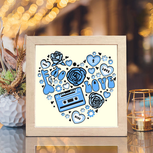 Valentine's Day – 3D Shadow Box SVG File for Cricut & Silhouette