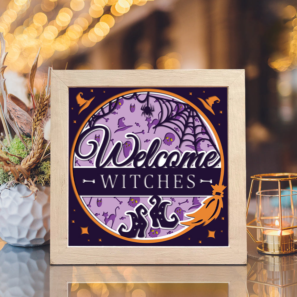Welcome Halloween 3 – 3D Shadow Box SVG File for Cricut & Silhouette