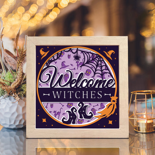 Welcome Halloween 3 – 3D Shadow Box SVG File for Cricut & Silhouette