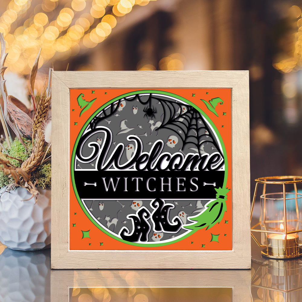 Welcome Halloween 3 – 3D Shadow Box SVG File for Cricut & Silhouette