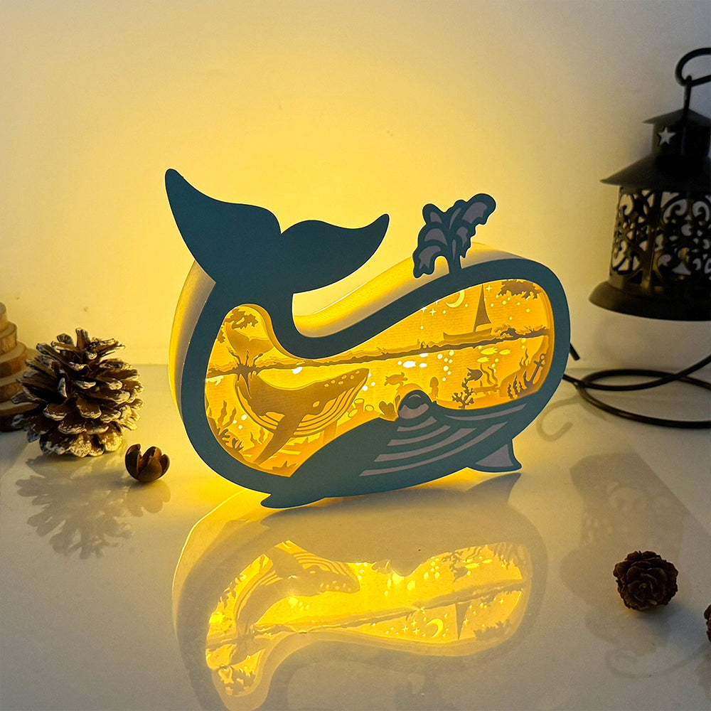 Whale – 3D Box SVG File for Cricut & Silhouette