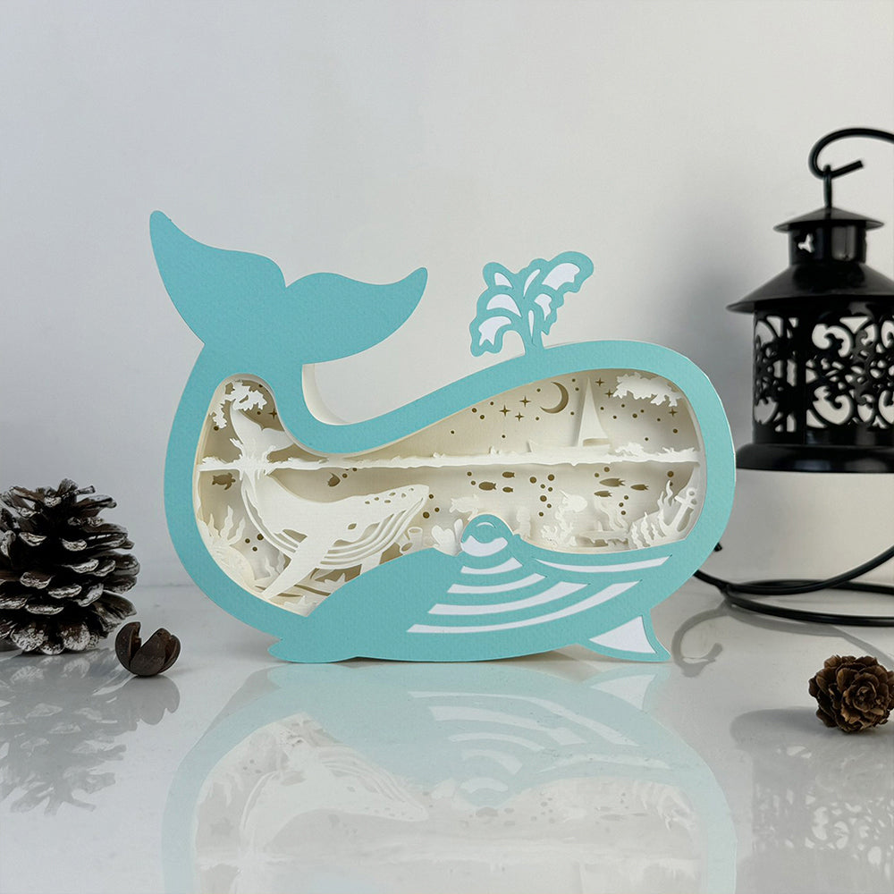 Whale – 3D Box SVG File for Cricut & Silhouette
