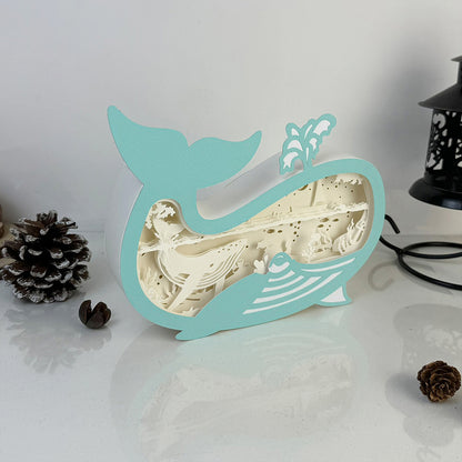 Whale – 3D Box SVG File for Cricut & Silhouette