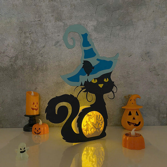 Zombie – 3D Witch Cat Box File - Cricut File - VEKTOR KRAFT