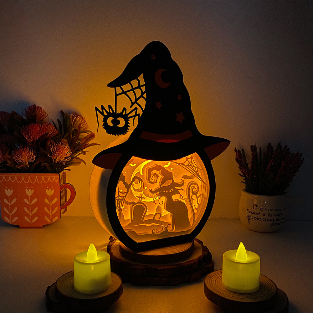 Cat Witch – 3D Box SVG File for Cricut & Silhouette