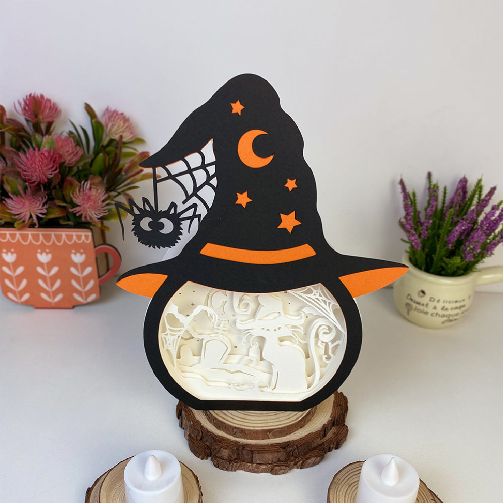 Cat Witch – 3D Box SVG File for Cricut & Silhouette