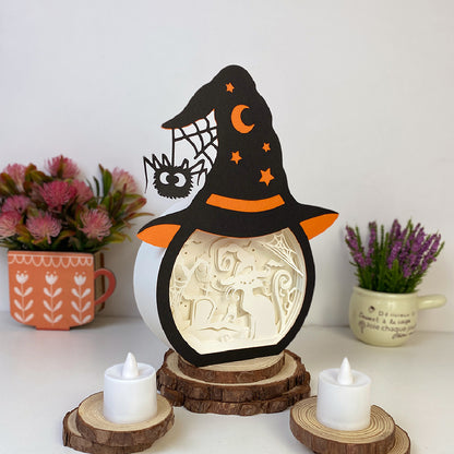 Cat Witch – 3D Box SVG File for Cricut & Silhouette