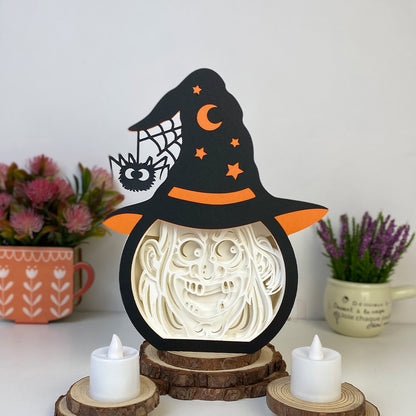 Old Witch – 3D Box SVG File for Cricut & Silhouette