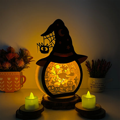 Witch Moon – 3D Box SVG File for Cricut & Silhouette