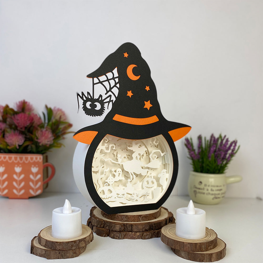 Witch Moon – 3D Box SVG File for Cricut & Silhouette