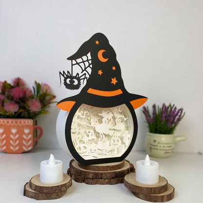 Witch Moon – 3D Box SVG File for Cricut & Silhouette