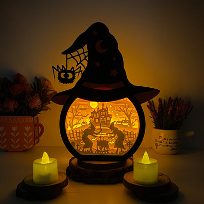 Witch – 3D Box SVG File for Cricut & Silhouette