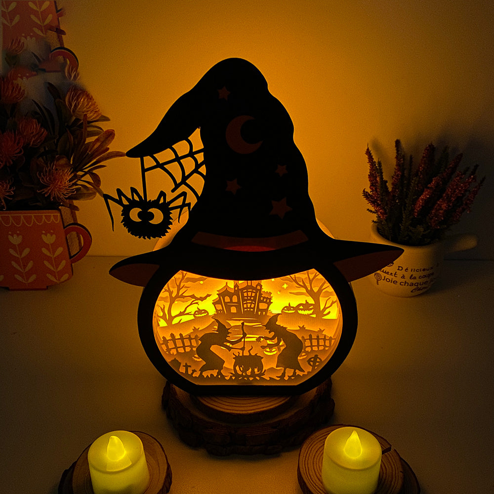 Witch – 3D Box SVG File for Cricut & Silhouette