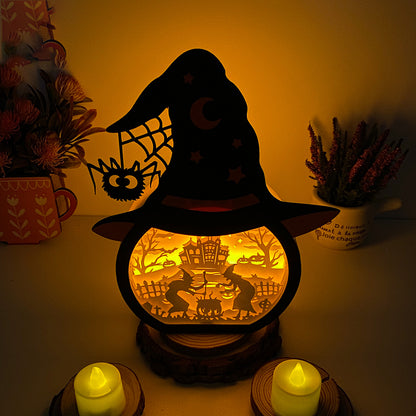 Witch – 3D Box SVG File for Cricut & Silhouette
