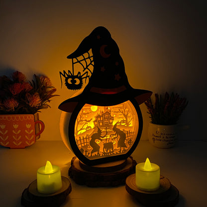 Witch – 3D Box SVG File for Cricut & Silhouette