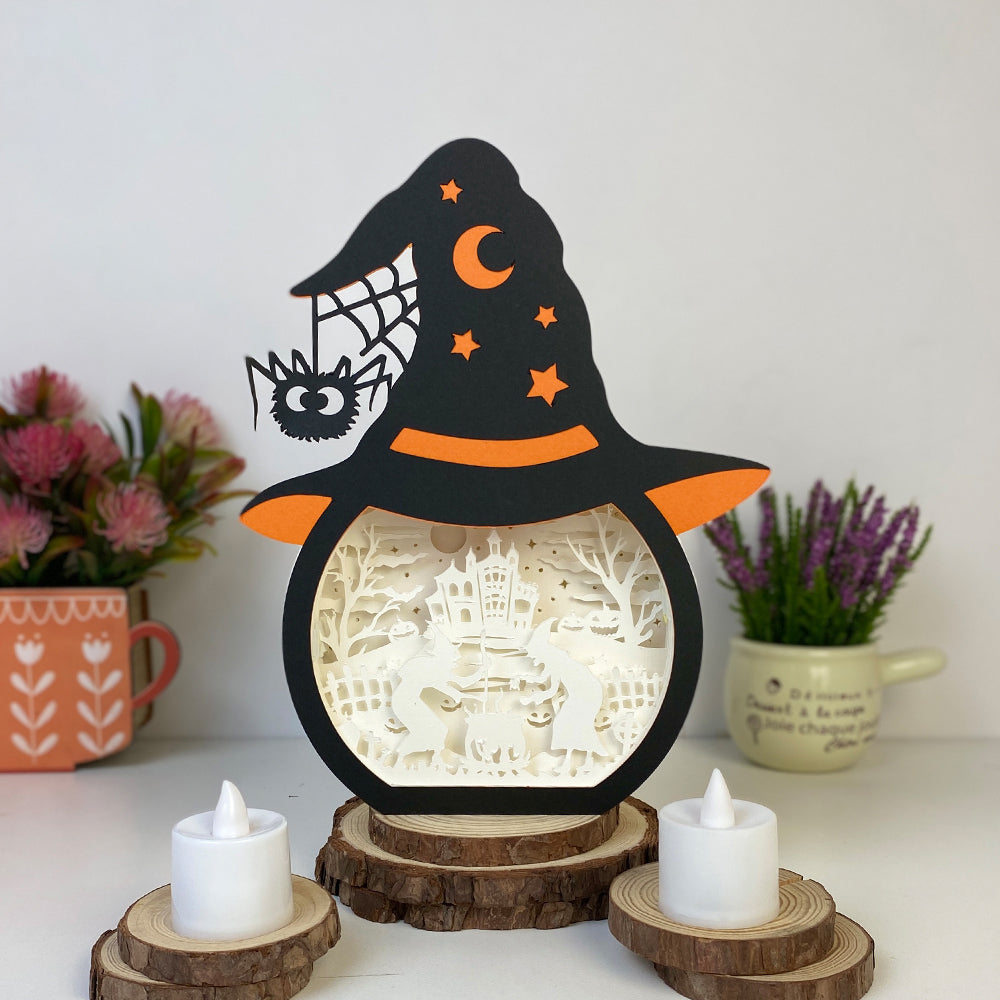 Witch – 3D Box SVG File for Cricut & Silhouette