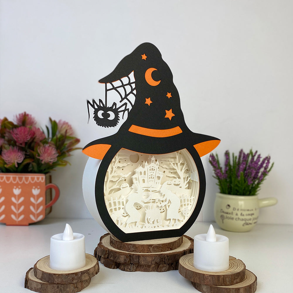 Witch – 3D Box SVG File for Cricut & Silhouette