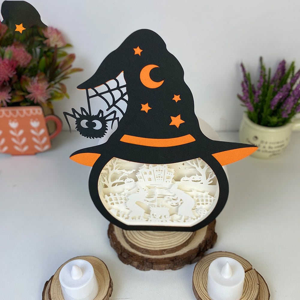 Witch – 3D Box SVG File for Cricut & Silhouette