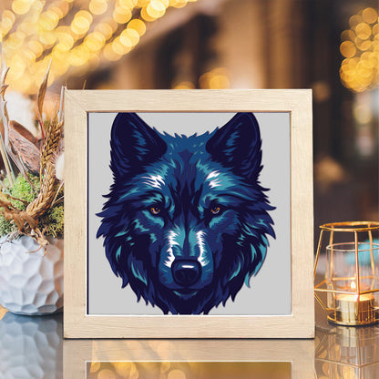 Wolf Portrait – 3D Shadow Box SVG File for Cricut & Silhouette