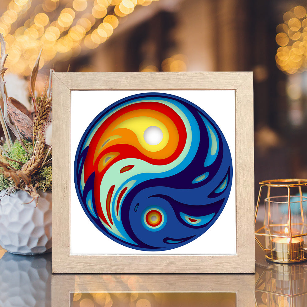 YinYang – 3D Shadow Box SVG File for Cricut & Silhouette