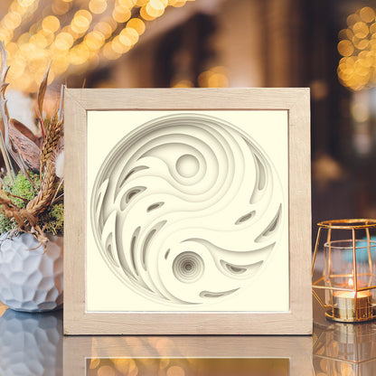 YinYang – 3D Shadow Box SVG File for Cricut & Silhouette