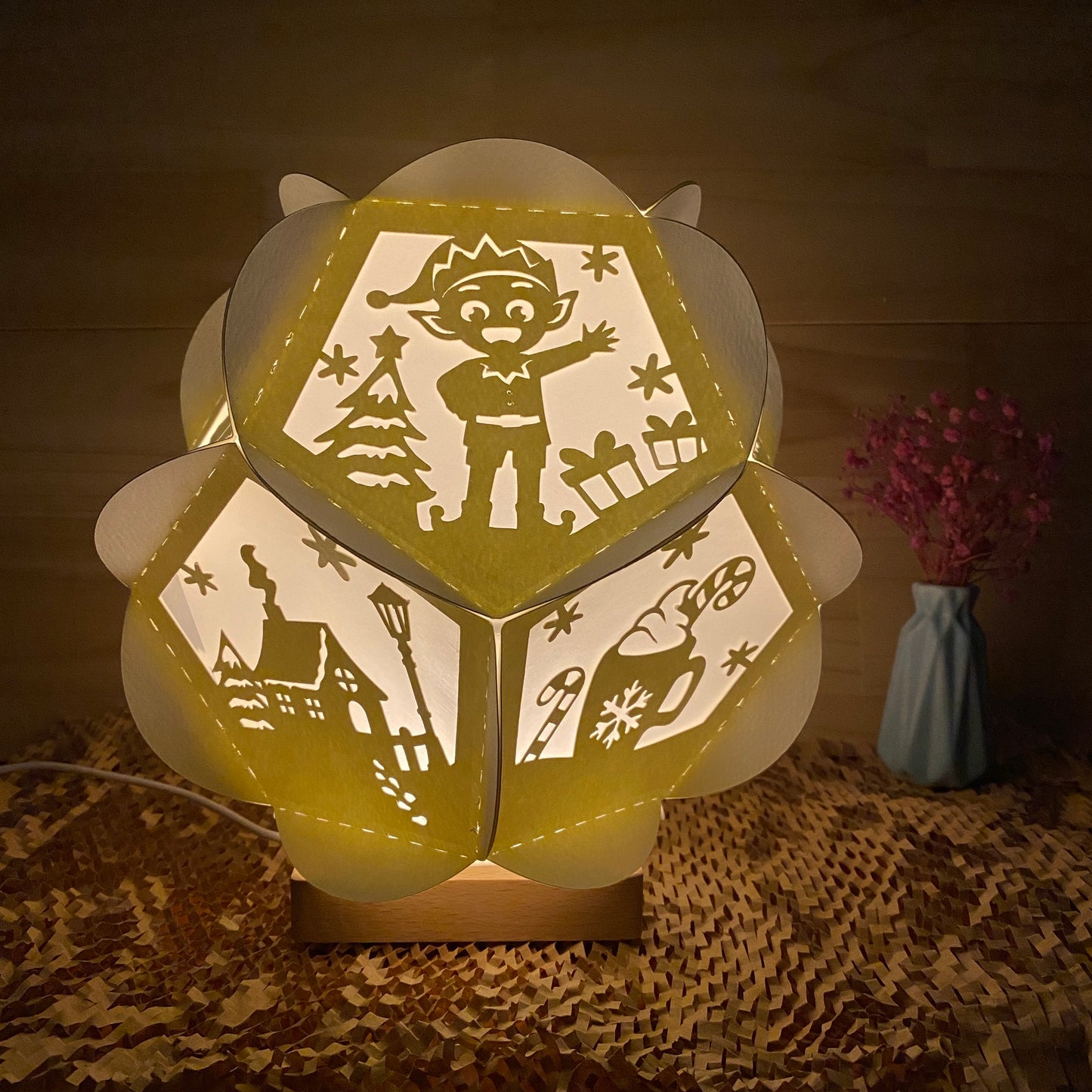 Xmas 2 – 3D Lantern SVG File for Cricut & Silhouette