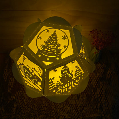Xmas 2 – 3D Lantern SVG File for Cricut & Silhouette